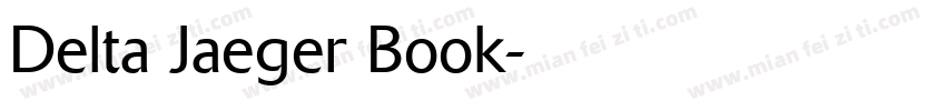 Delta Jaeger Book字体转换
